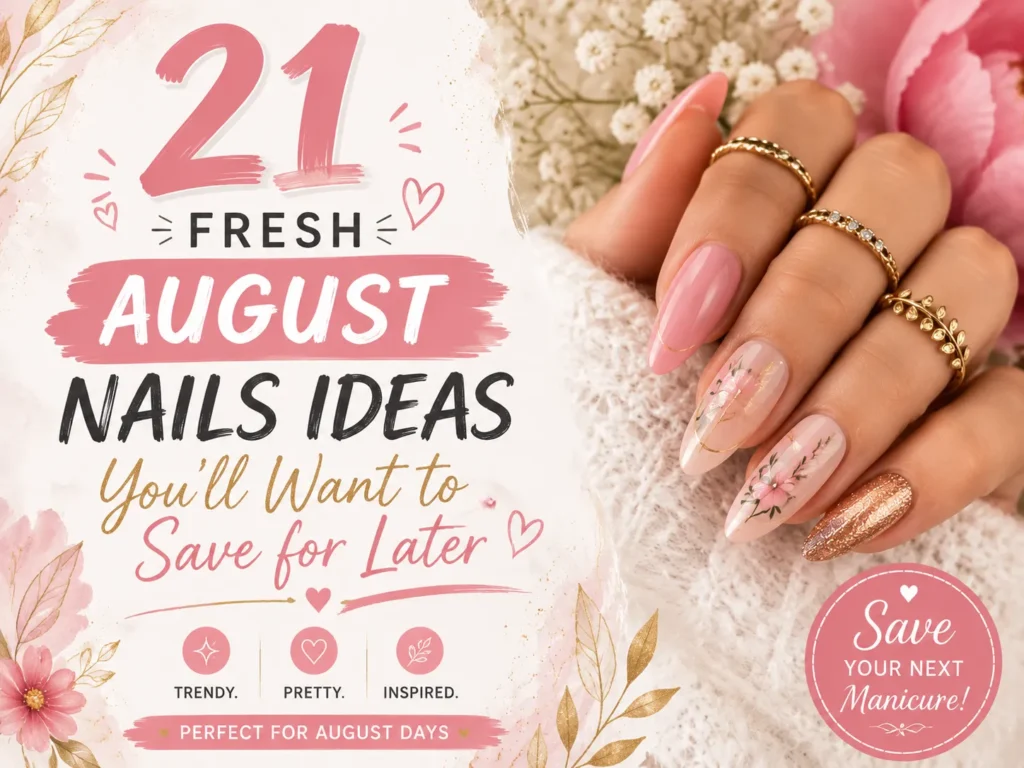 21 Fresh August Nails Ideas You'll Want to Save for Later