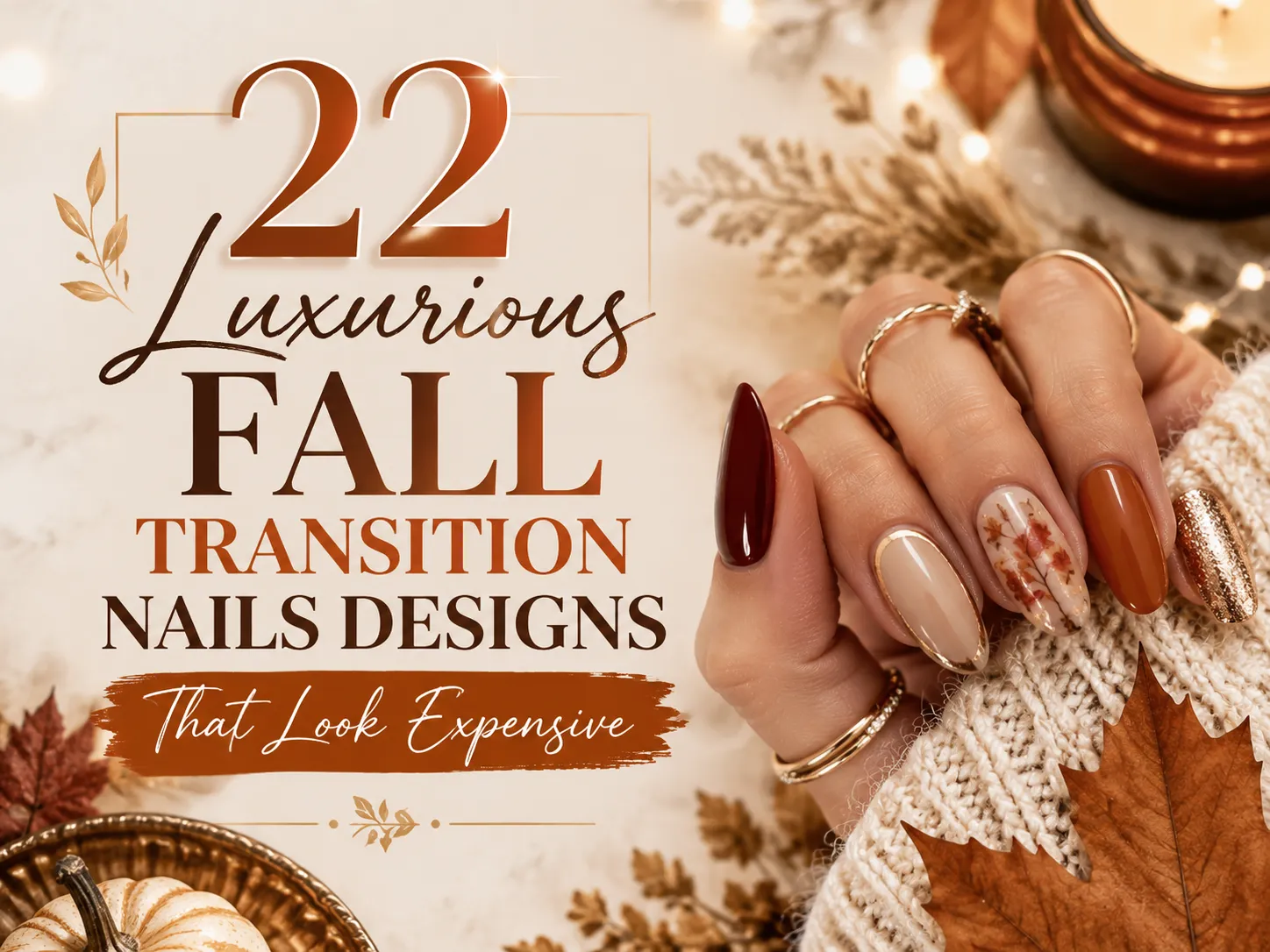 22 Luxurious Fall Transition Nails Designs That Look Expensive